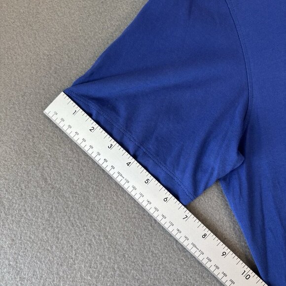 Robert Graham Shirt Mens Large Classic Fit Blue Solid Polo Colorful Short Sleeve - Picture 5 of 12